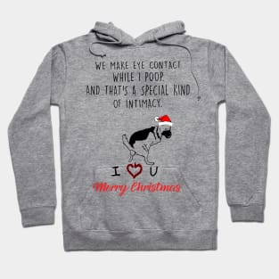 German Shepherd We Make Eye Contact While I Poop Christmas Hoodie